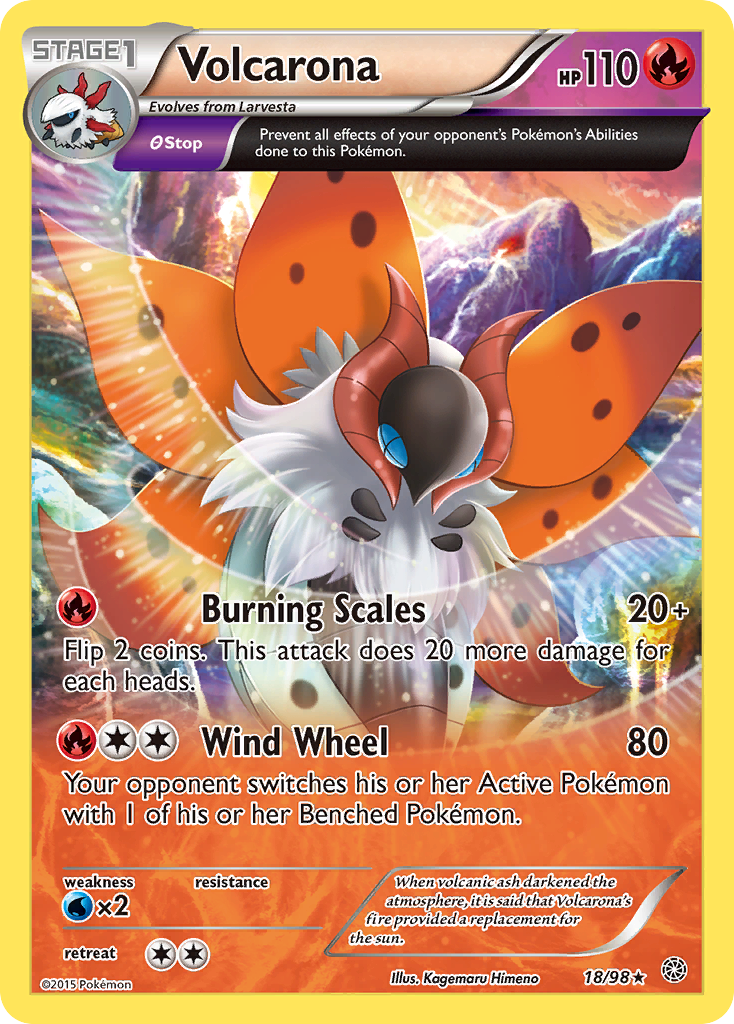 Volcarona (18/98) [XY: Ancient Origins] | Total Play