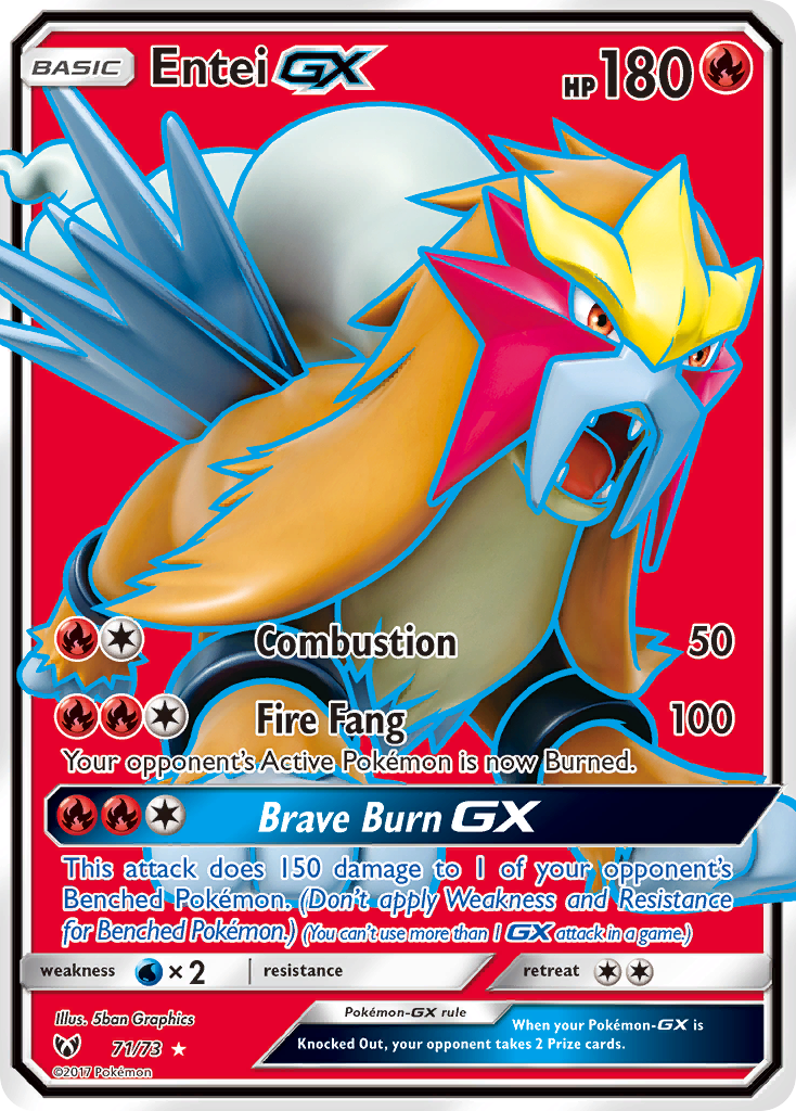 Entei GX (71/73) [Sun & Moon: Shining Legends] | Total Play