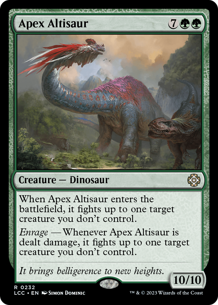 Apex Altisaur [The Lost Caverns of Ixalan Commander] | Total Play