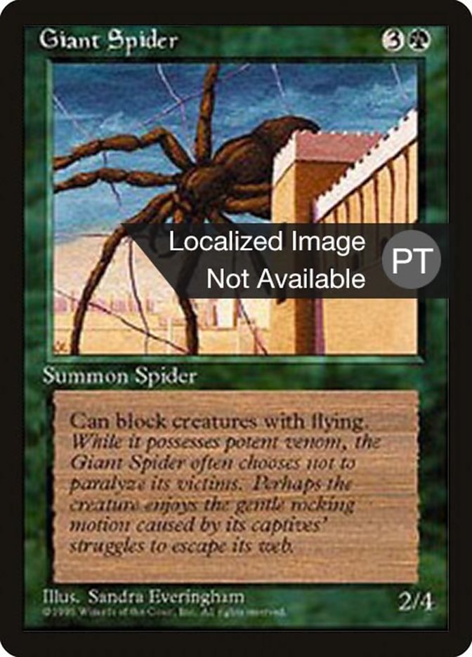 Giant Spider [Fourth Edition (Foreign Black Border)] | Total Play