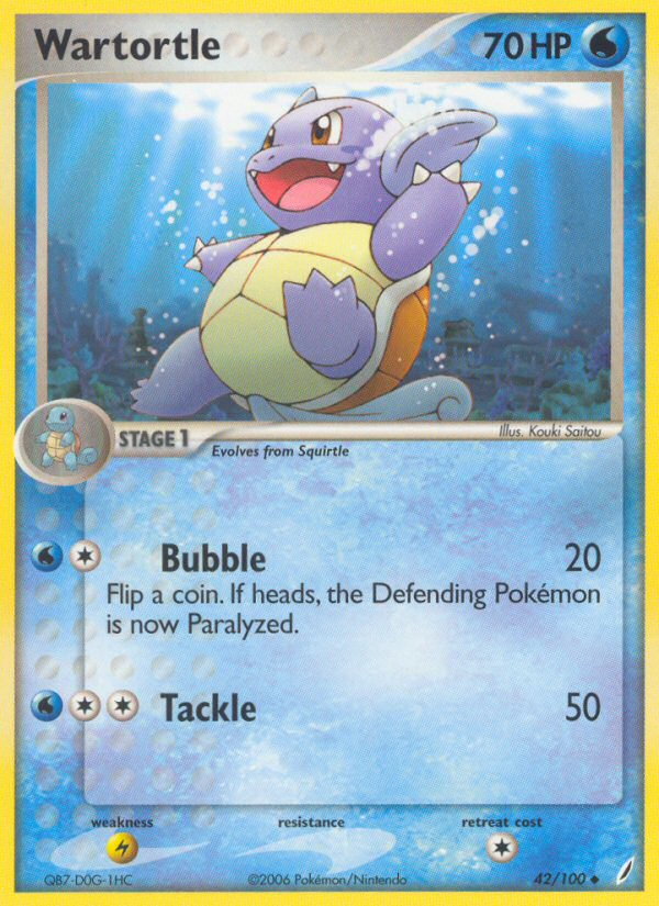 Wartortle (42/100) [EX: Crystal Guardians] | Total Play