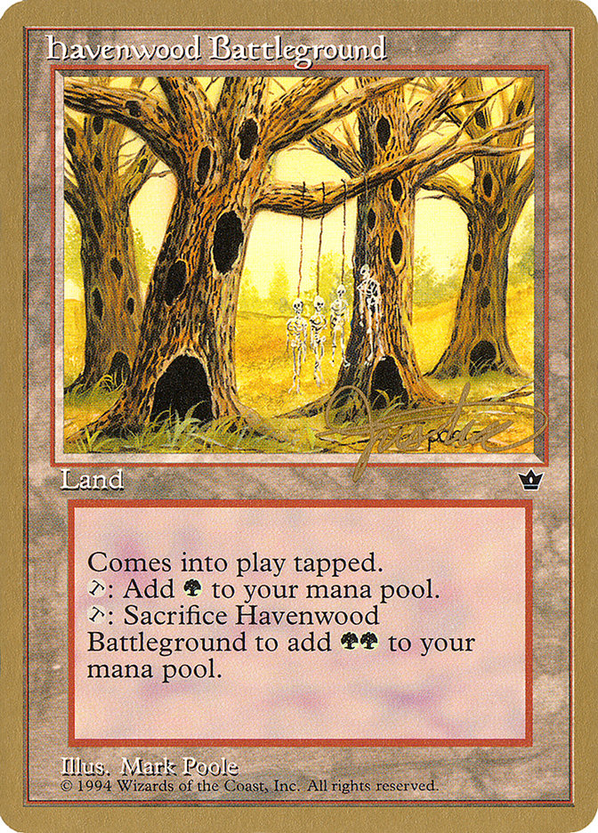 Havenwood Battleground (Mark Justice) [Pro Tour Collector Set] | Total Play