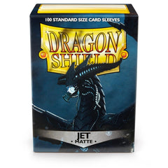 Dragon Shield: Standard 100ct Sleeves - Jet (Matte) | Total Play