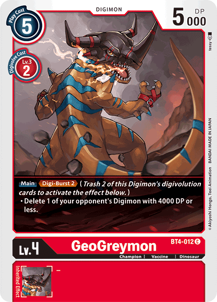 GeoGreymon [BT4-012] [Great Legend] | Total Play