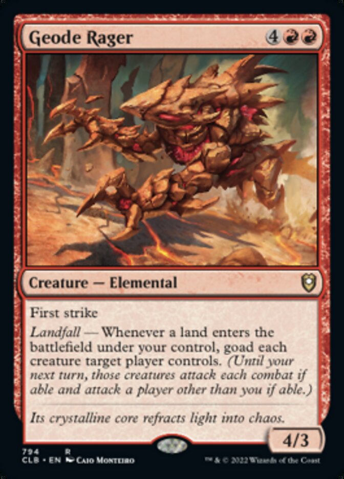 Geode Rager [Commander Legends: Battle for Baldur's Gate] | Total Play
