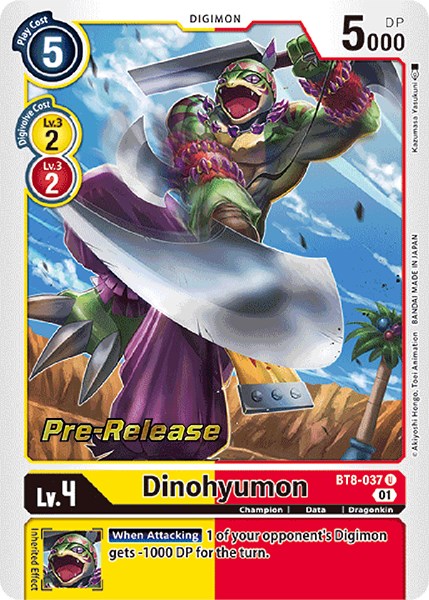 Dinohyumon [BT8-037] [New Awakening Pre-Release Cards] | Total Play