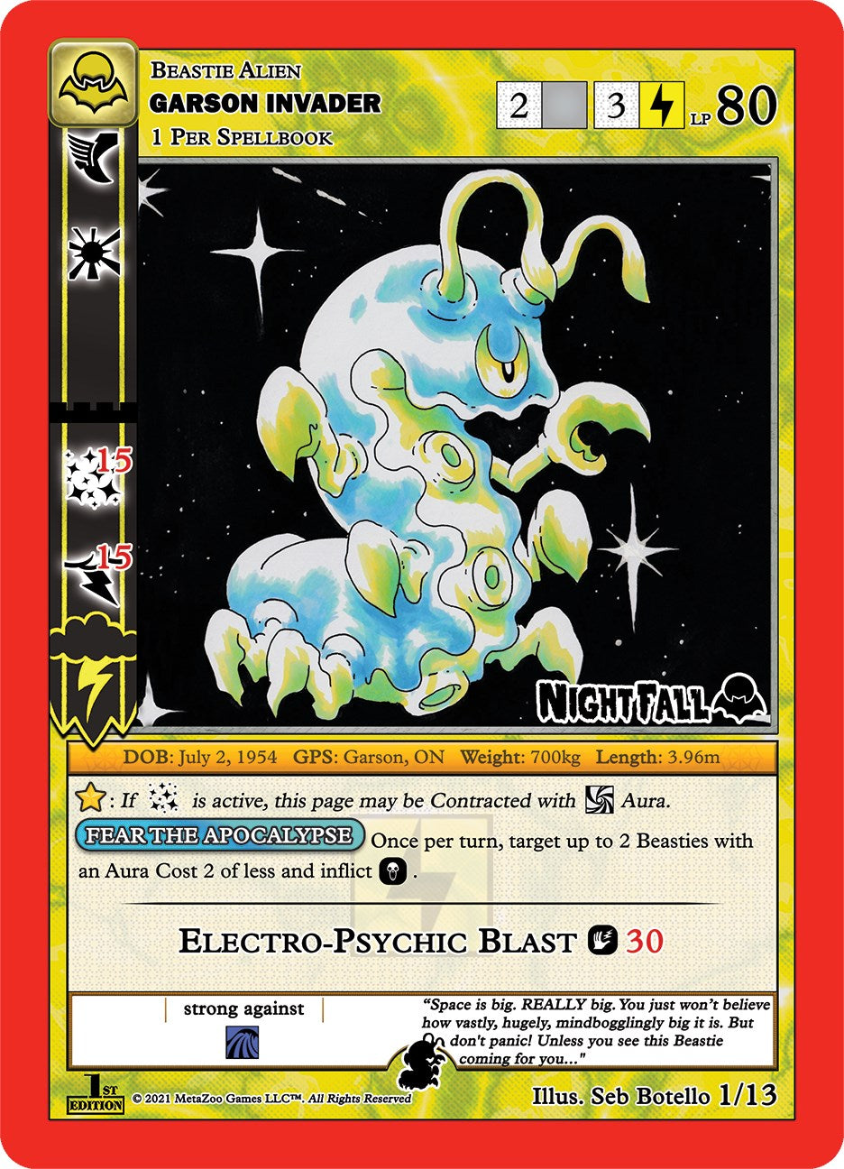 Garson Invader (Garson Invader) [Cryptid Nation: Nightfall First Edition Release Event Deck] | Total Play