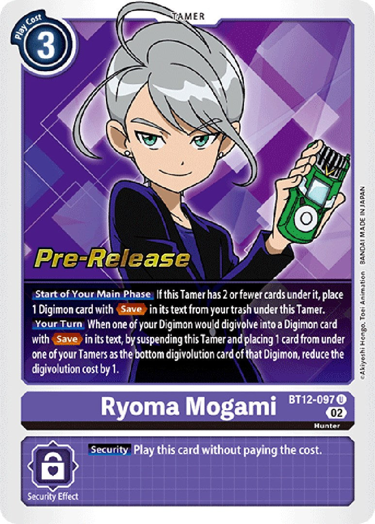 Ryoma Mogami [BT12-097] [Across Time Pre-Release Cards] | Total Play