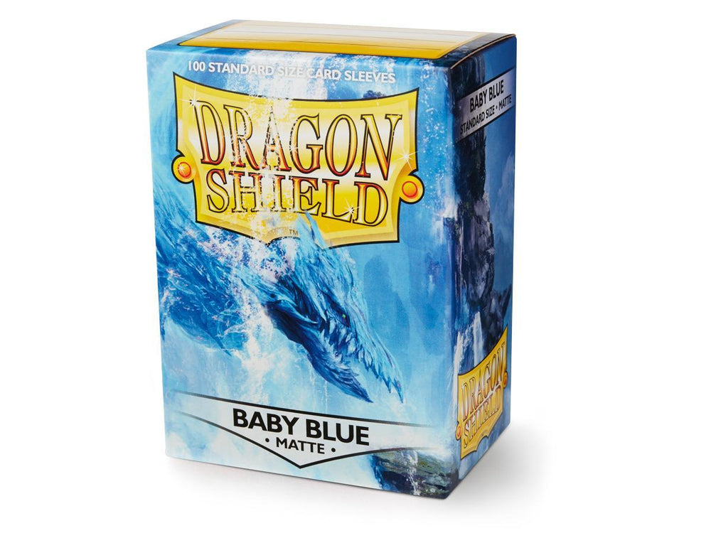 Dragon Shield: Standard 100ct Sleeves - Baby Blue (Matte) | Total Play