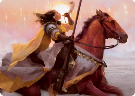 Sunrise Cavalier Art Card [Innistrad: Midnight Hunt Art Series] | Total Play