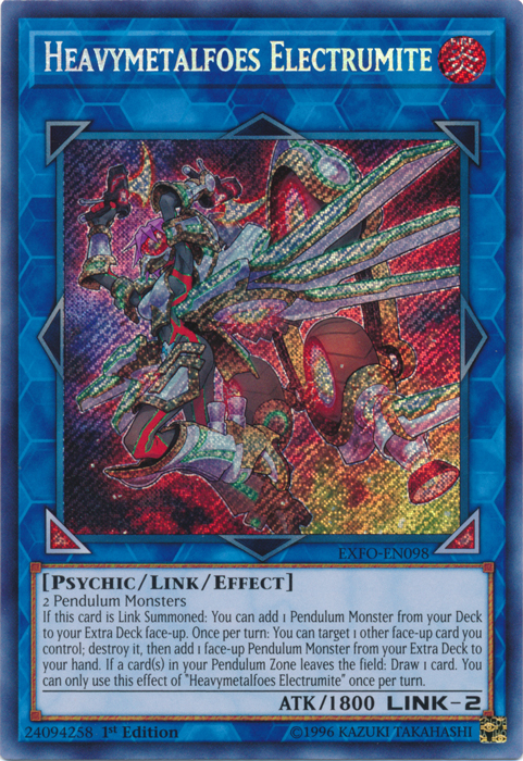 Heavymetalfoes Electrumite [EXFO-EN098] Secret Rare | Total Play