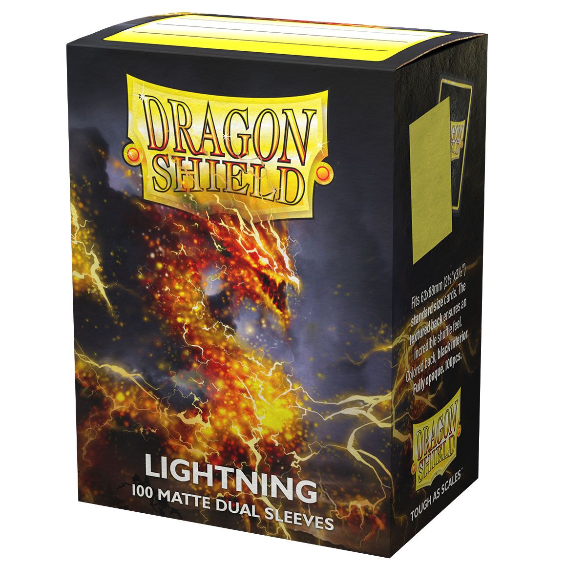 Dragon Shield: Standard 100ct Sleeves - Lightning (Dual Matte) | Total Play