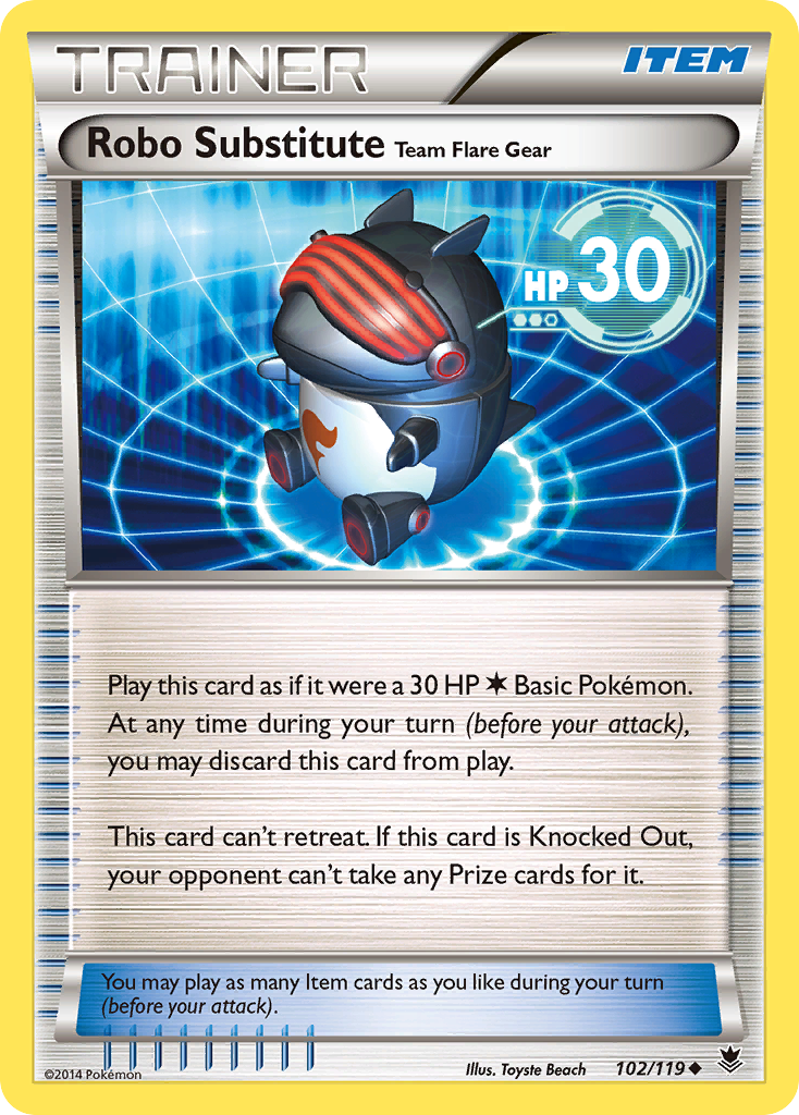 Robo Substitute Team Flare Gear (102/119) [XY: Phantom Forces] | Total Play