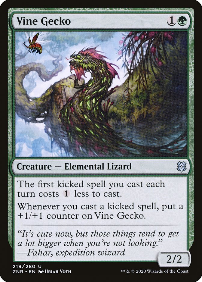 Vine Gecko [Zendikar Rising] | Total Play