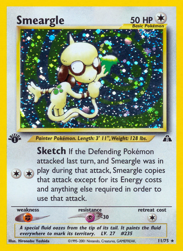 Smeargle (11/75) [Neo Discovery 1st Edition] | Total Play