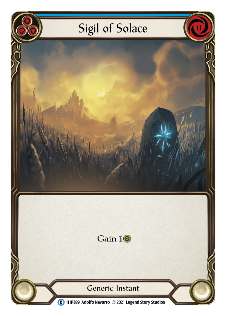 Sigil of Solace (Blue) [1HP389] (History Pack 1) | Total Play