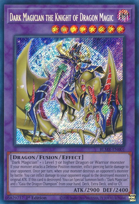 Dark Magician the Knight of Dragon Magic [BLMR-EN001] Secret Rare | Total Play