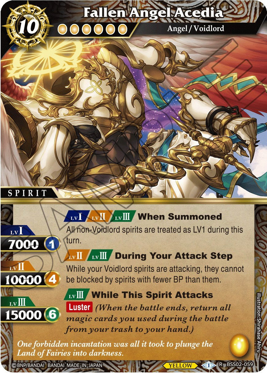 Fallen Angel Acedia (BSS02-059) [False Gods] | Total Play