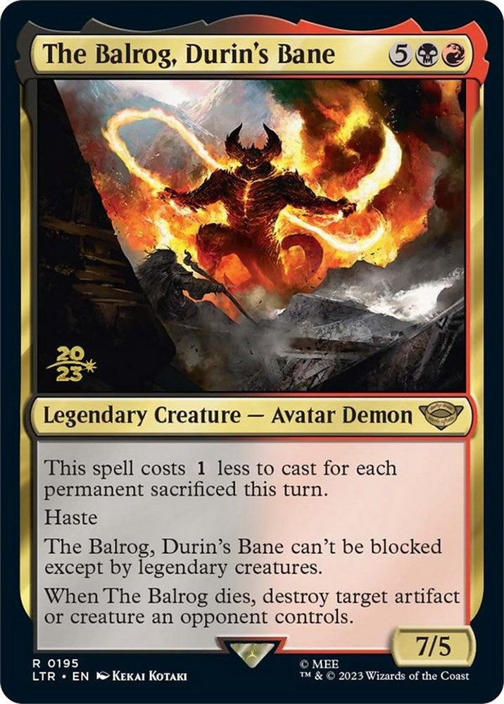 The Balrog, Durin's Bane [The Lord of the Rings: Tales of Middle-Earth Prerelease Promos] | Total Play