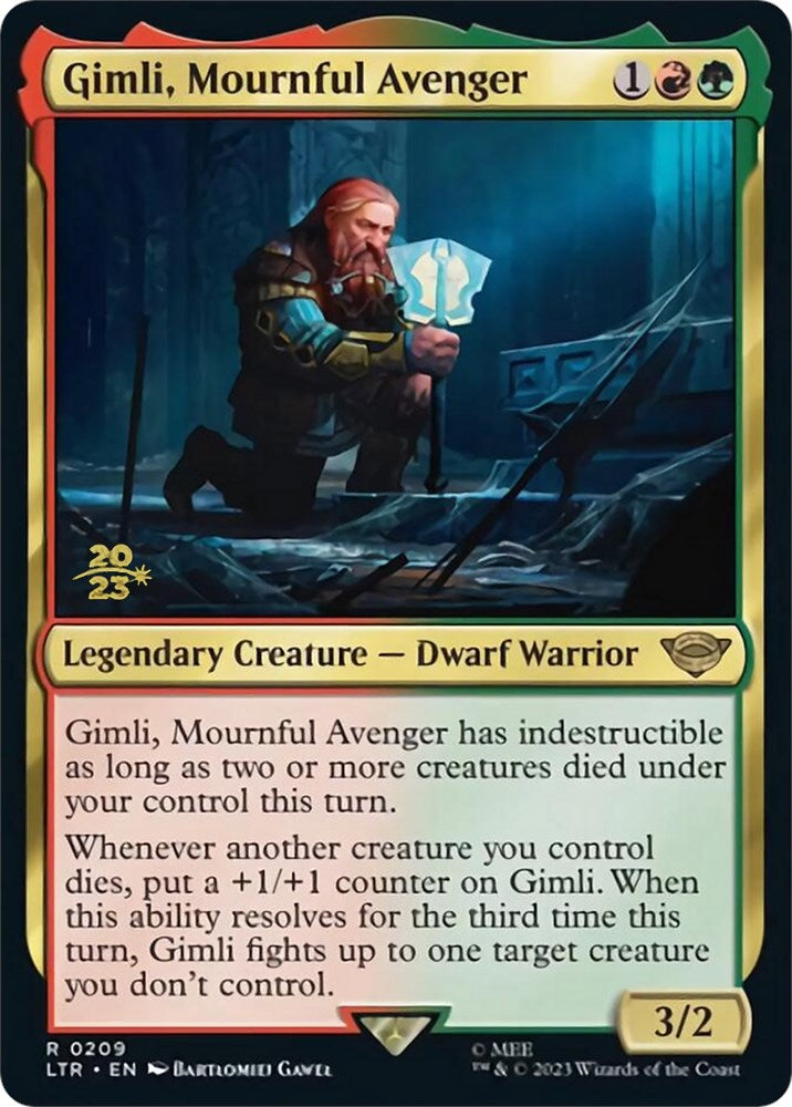 Gimli, Mournful Avenger [The Lord of the Rings: Tales of Middle-Earth Prerelease Promos] | Total Play