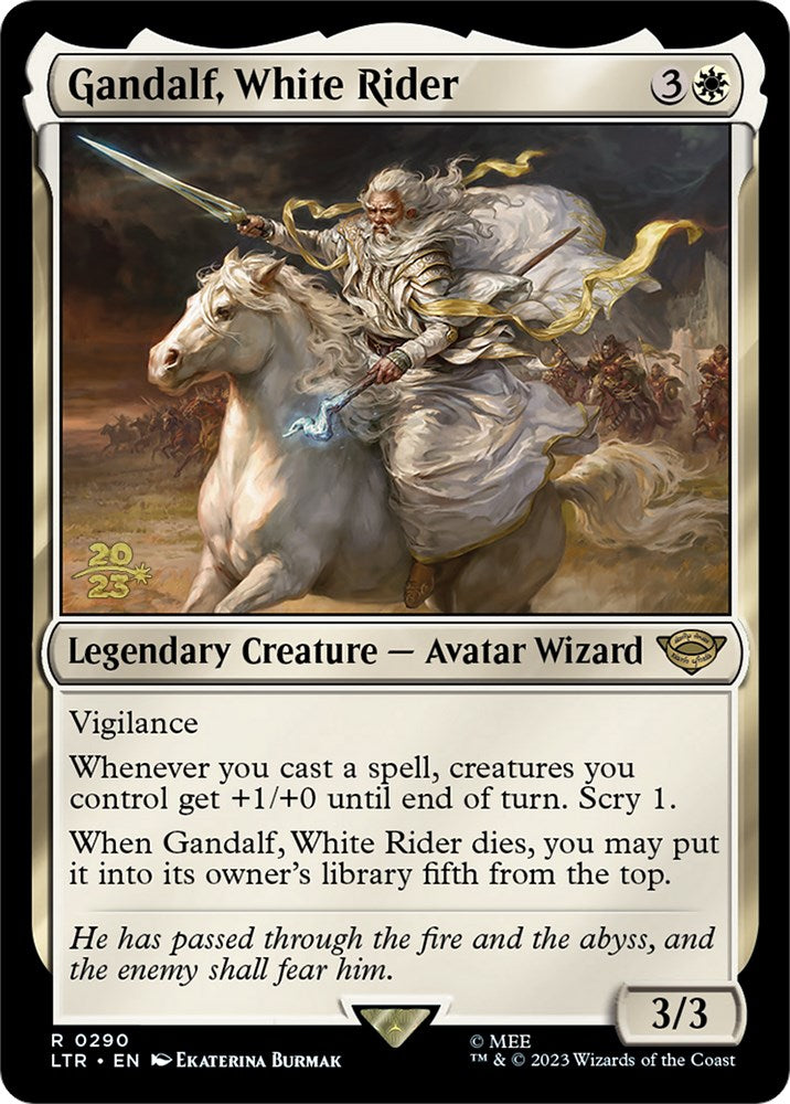 Gandalf, White Rider [The Lord of the Rings: Tales of Middle-Earth Prerelease Promos] | Total Play