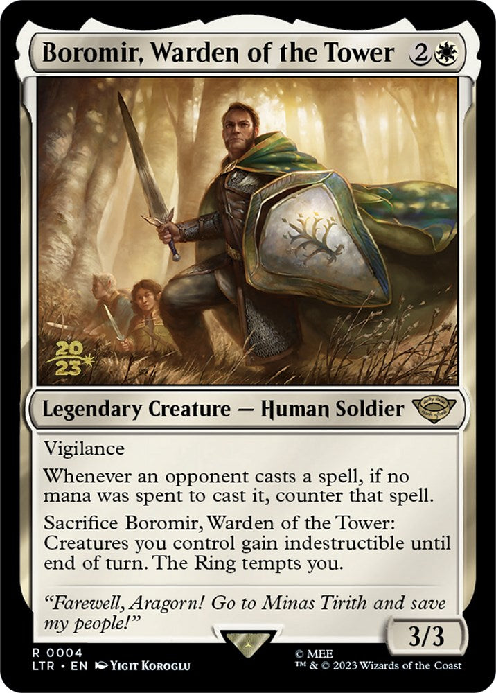 Boromir, Warden of the Tower [The Lord of the Rings: Tales of Middle-Earth Prerelease Promos] | Total Play