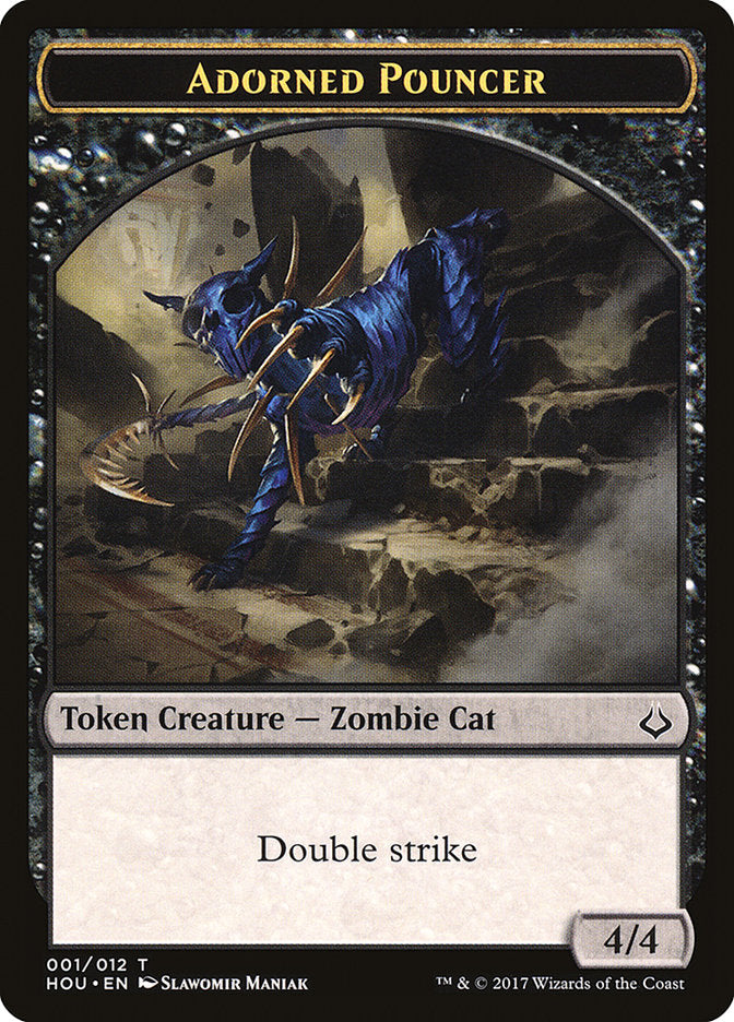 Adorned Pouncer Token [Hour of Devastation Tokens] | Total Play