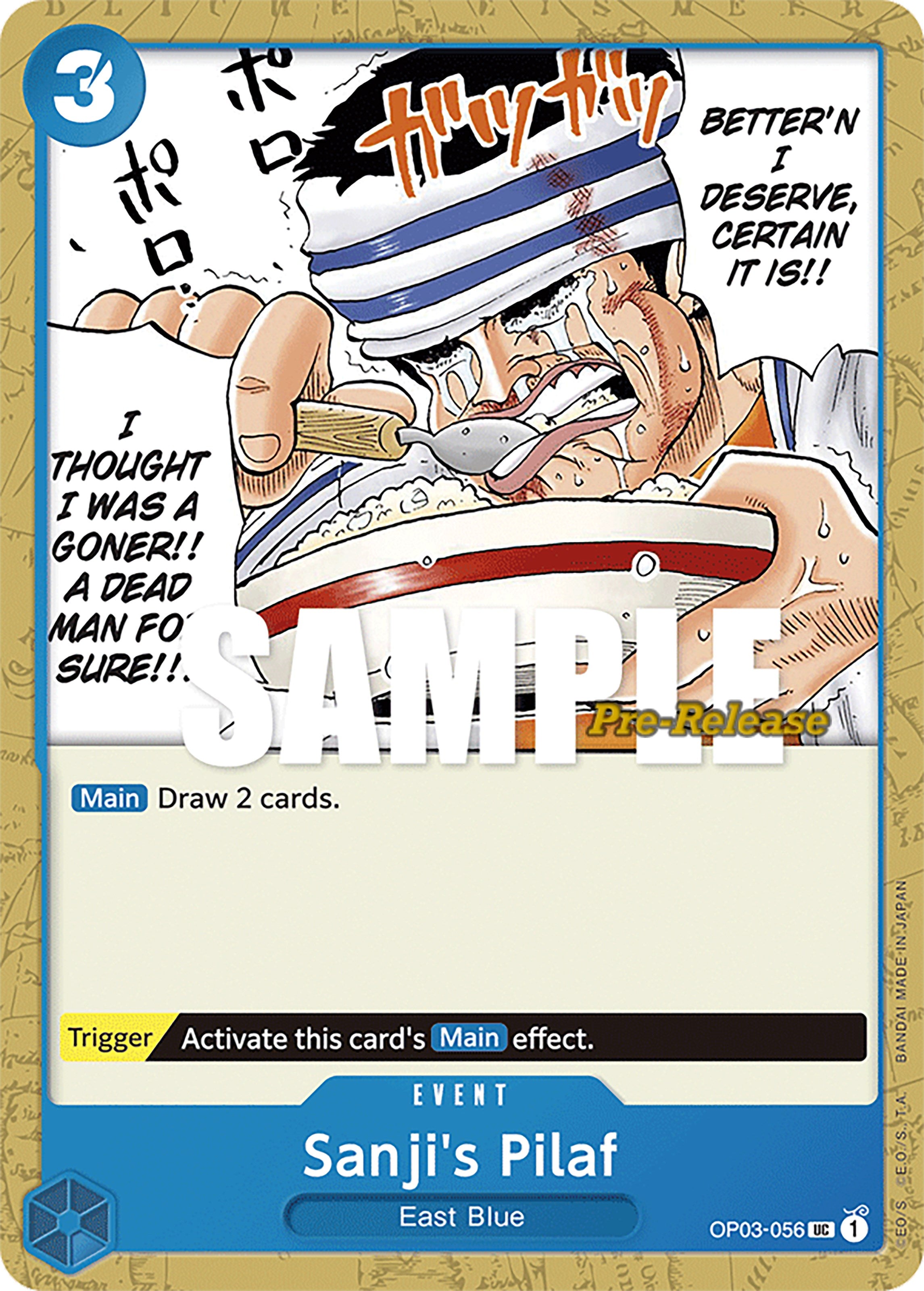 Sanji's Pilaf [Pillars of Strength Pre-Release Cards] | Total Play