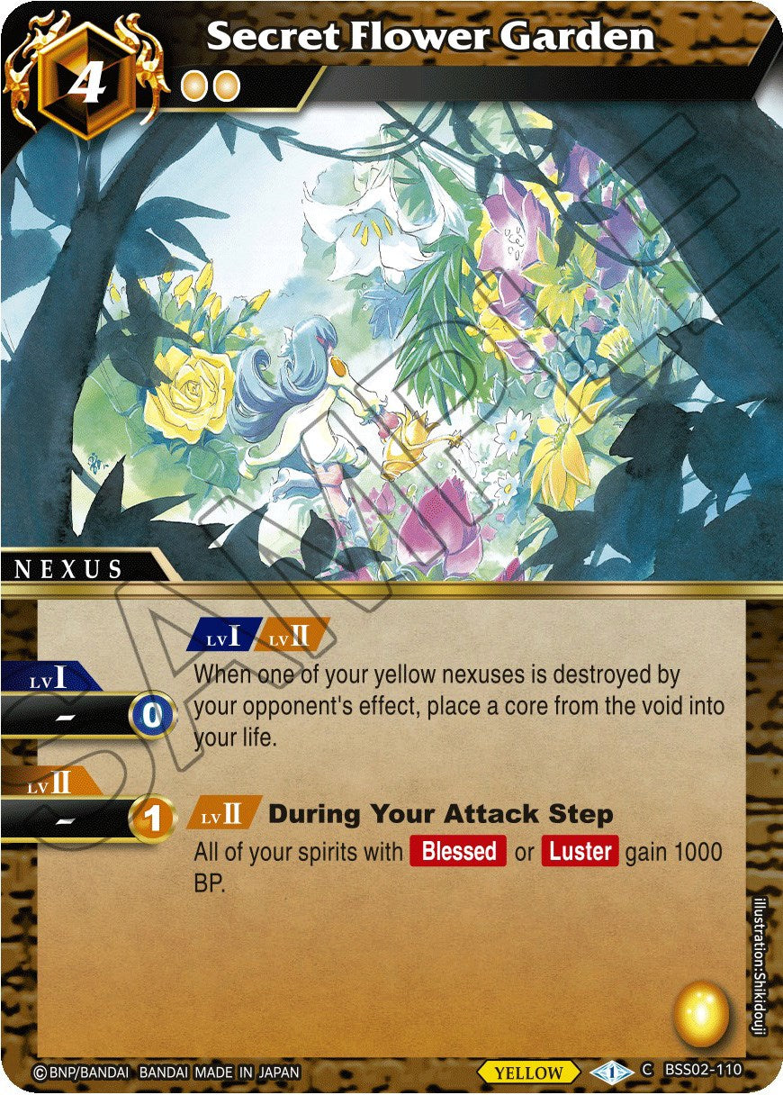 Secret Flower Garden (BSS02-110) [False Gods] | Total Play