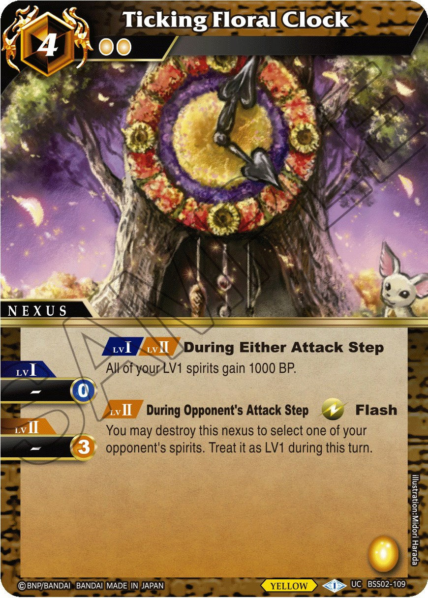 Ticking Floral Clock (BSS02-109) [False Gods] | Total Play
