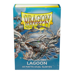 Dragon Shield: Japanese Size 60ct Sleeves - Lagoon (Dual Matte) | Total Play