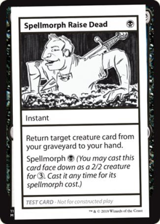 Spellmorph Raise Dead (2021 Edition) [Mystery Booster Playtest Cards] | Total Play