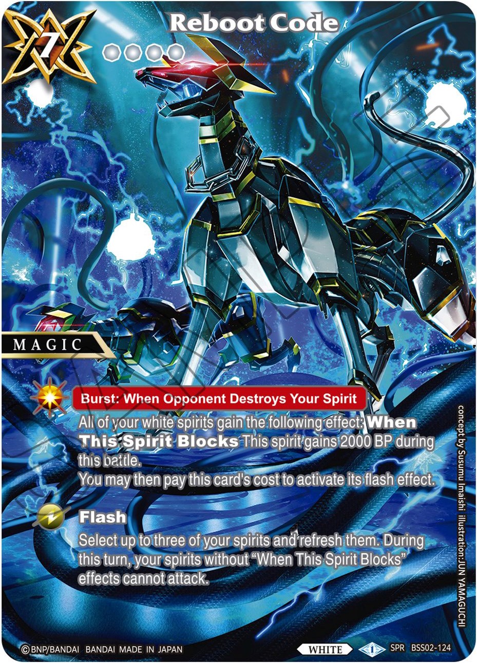 Reboot Code (Special Rare) (BSS02-124) [False Gods] | Total Play