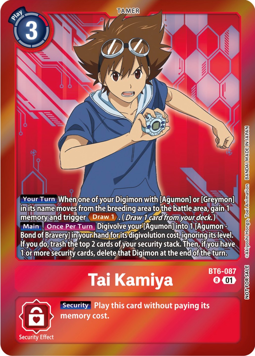 Tai Kamiya [BT6-087] (Event Pack 5) [Double Diamond Promos] | Total Play