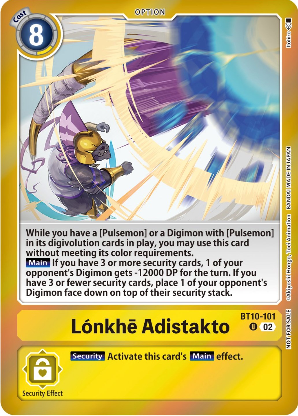 Lonkhe Adistakto [BT10-101] (Event Pack 5) [Xros Encounter Pre-Release Cards] | Total Play