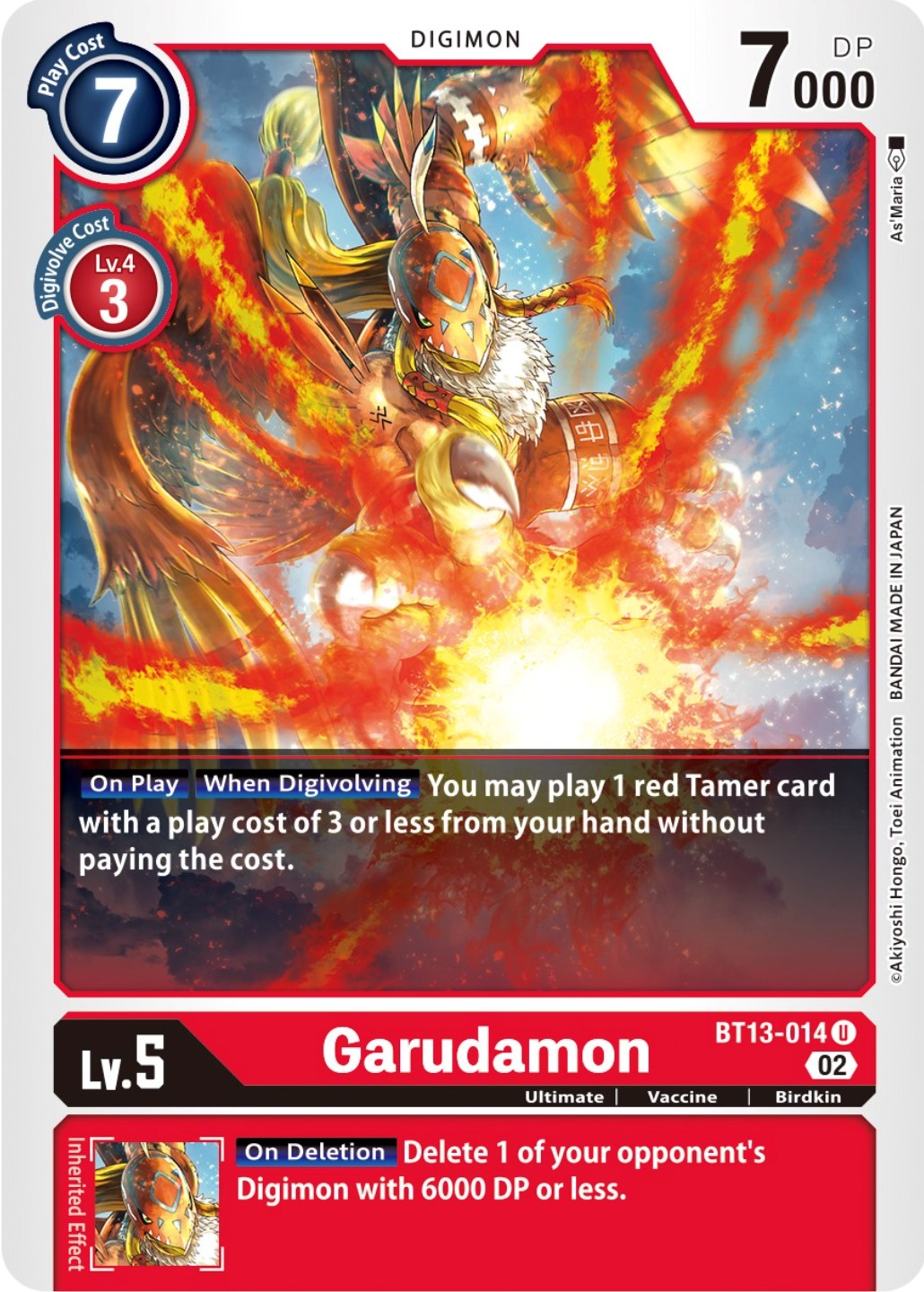 Garudamon [BT13-014] [Versus Royal Knights Booster] | Total Play