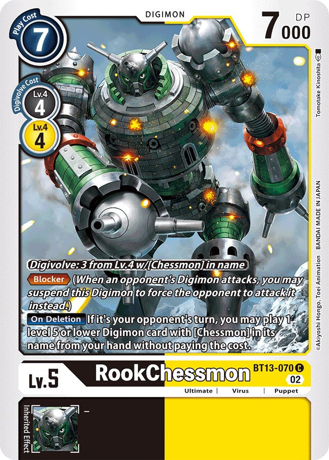 RookChessmon [BT13-070] [Versus Royal Knights Booster] | Total Play