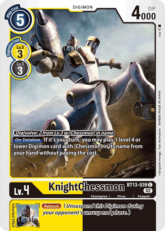 KnightChessmon [BT13-039] [Versus Royal Knights Booster] | Total Play