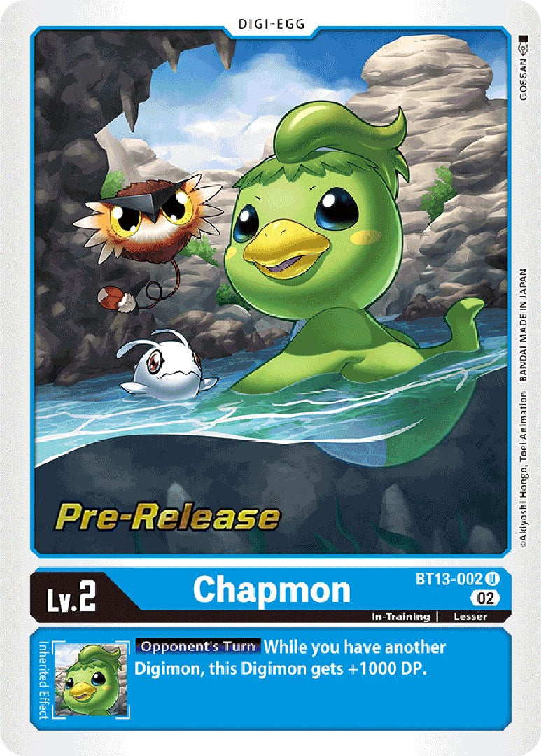 Chapmon [BT13-002] [Versus Royal Knight Booster Pre-Release Cards] | Total Play