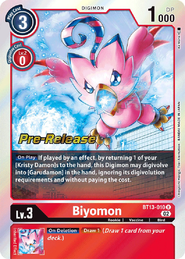 Biyomon [BT13-010] [Versus Royal Knight Booster Pre-Release Cards] | Total Play