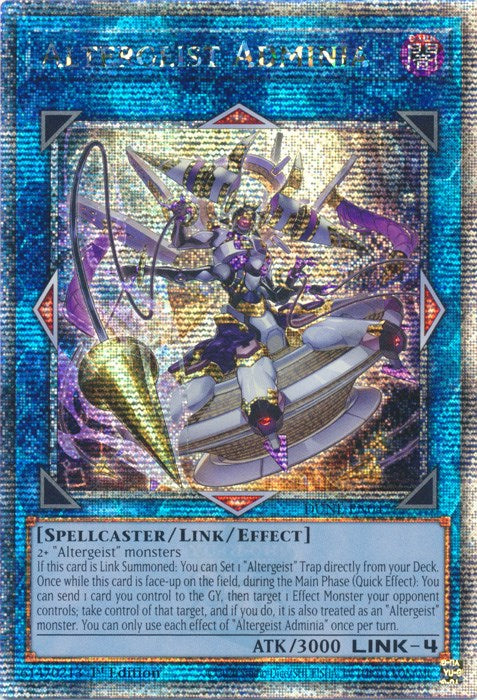 Altergeist Adminia [DUNE-EN047] Quarter Century Secret Rare | Total Play