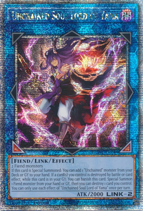 Unchained Soul Lord of Yama [DUNE-EN049] Quarter Century Secret Rare | Total Play