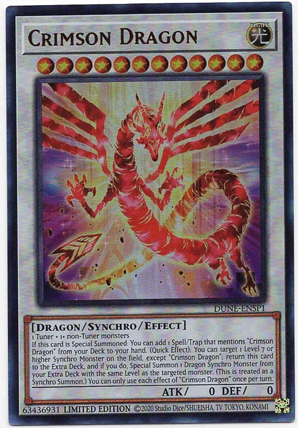 Crimson Dragon [DUNE-ENSP1] Ultra Rare | Total Play