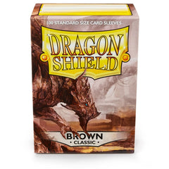 Dragon Shield: Standard 100ct Sleeves - Brown (Classic) | Total Play