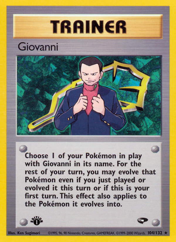 Giovanni (104/132) [Gym Challenge 1st Edition] | Total Play