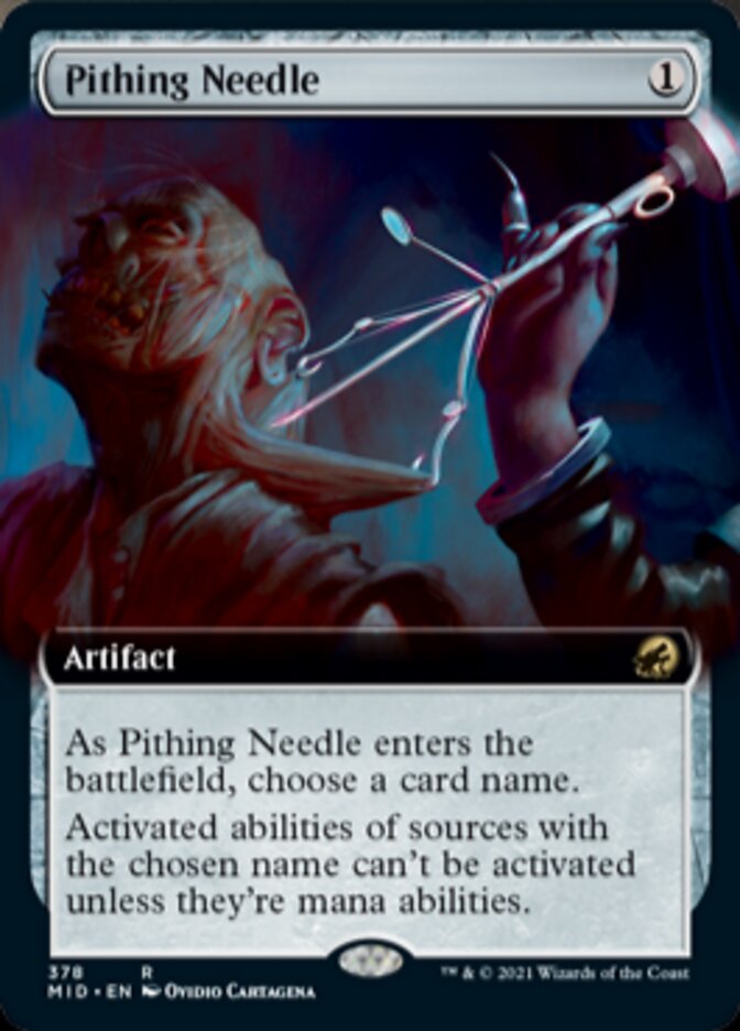 Pithing Needle (Extended Art) [Innistrad: Midnight Hunt] | Total Play