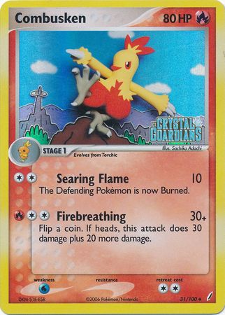 Combusken (31/100) (Stamped) [EX: Crystal Guardians] | Total Play