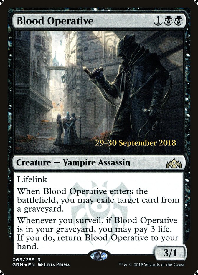 Blood Operative [Guilds of Ravnica Prerelease Promos] | Total Play