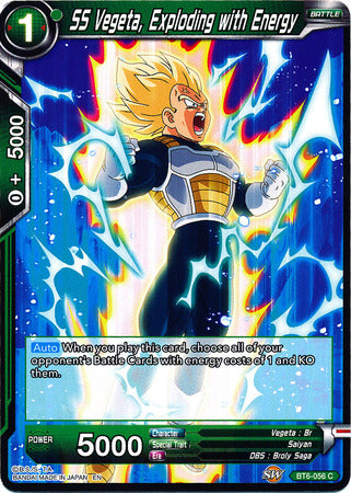 SS Vegeta, Exploding with Energy (BT6-056) [Destroyer Kings] | Total Play