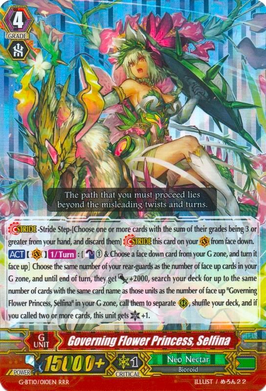 Governing Flower Princess, Selfina (G-BT10/010EN) [Raging Clash of the Blade Fangs] | Total Play